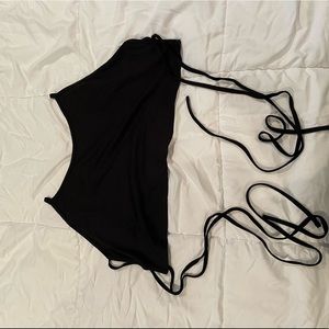 Black Crop top